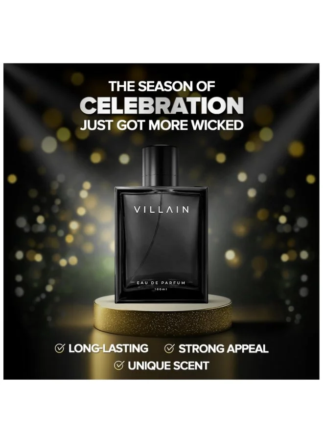 Villain  Classic EDP, Long Lasting Perfume for Men, 100 ml for Men | Best Price UAE